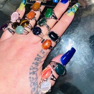 Stone Healing rings